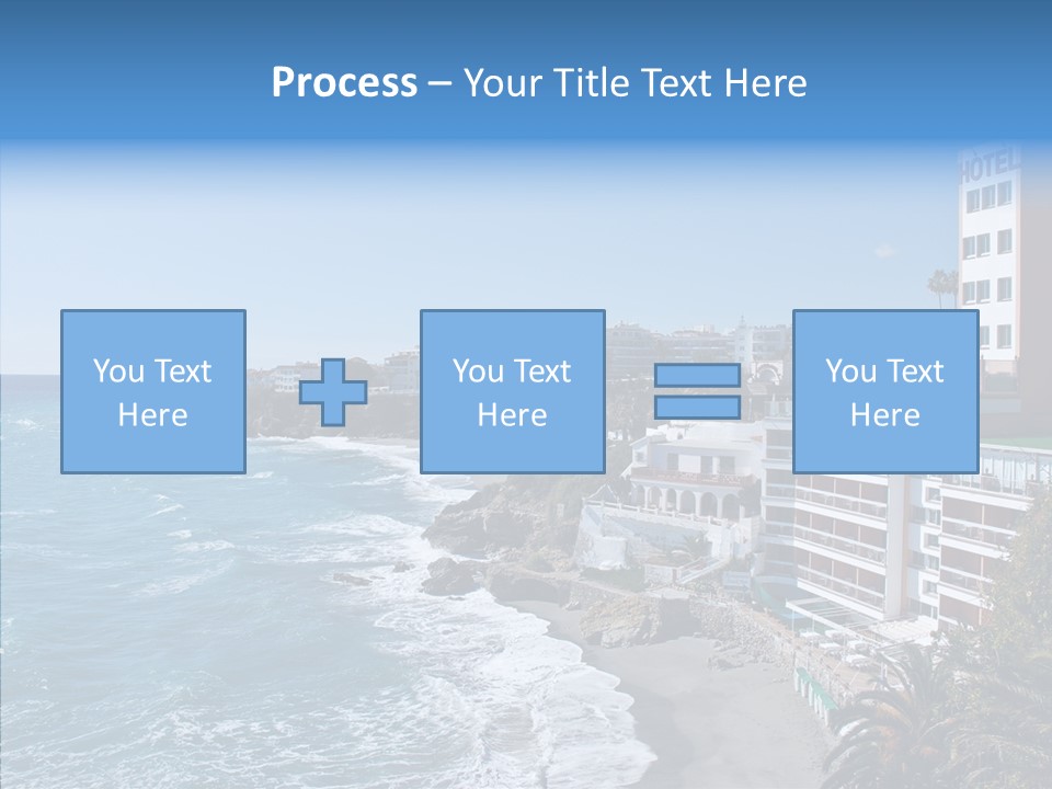 Place Coastline Sea PowerPoint Template