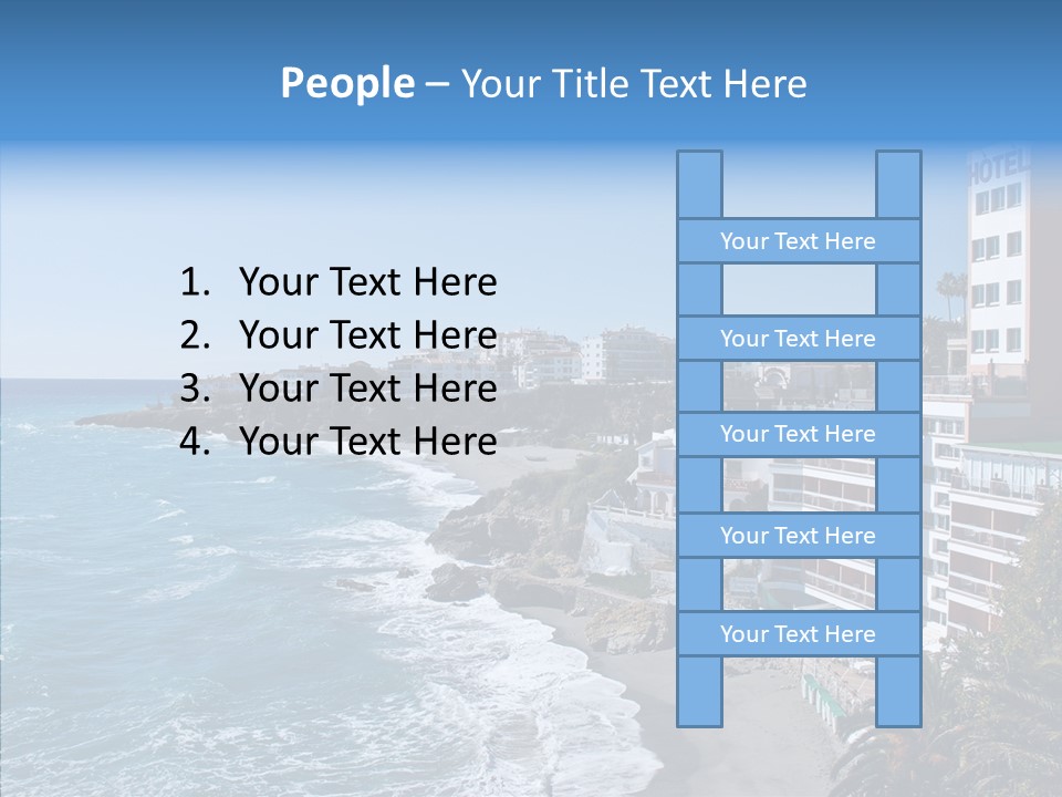 Place Coastline Sea PowerPoint Template