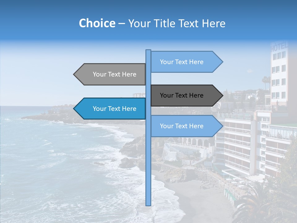 Place Coastline Sea PowerPoint Template
