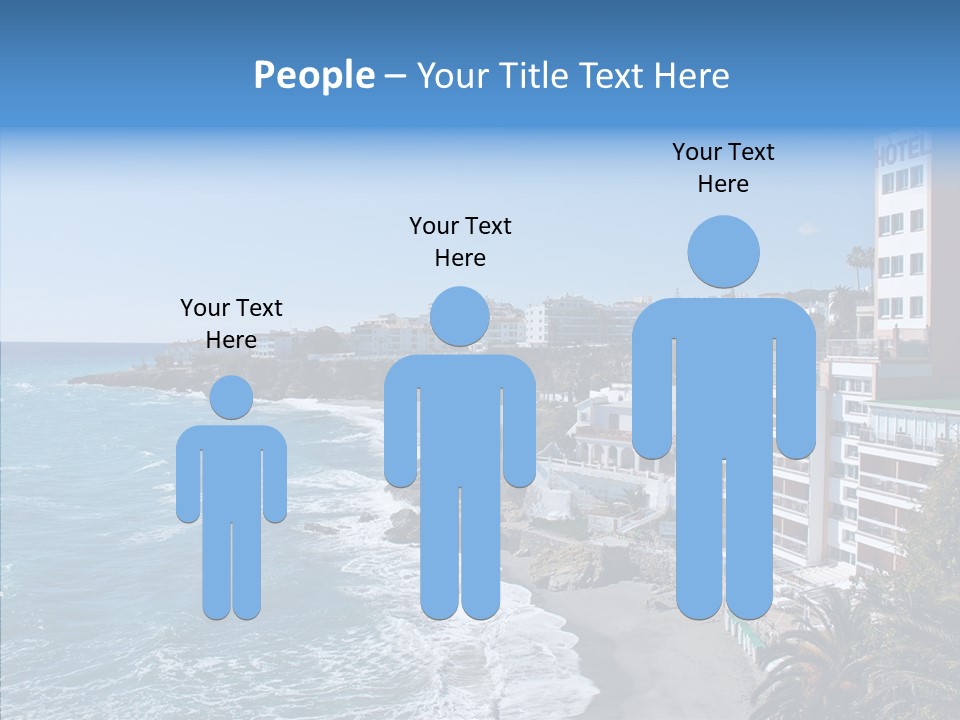 Place Coastline Sea PowerPoint Template