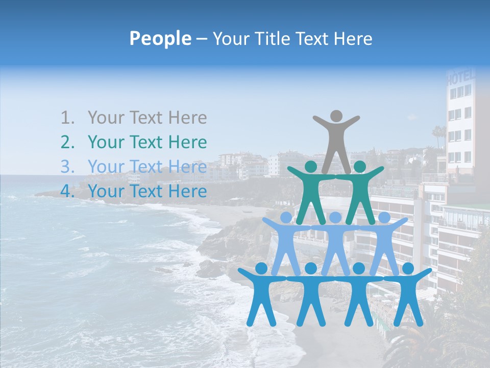 Place Coastline Sea PowerPoint Template