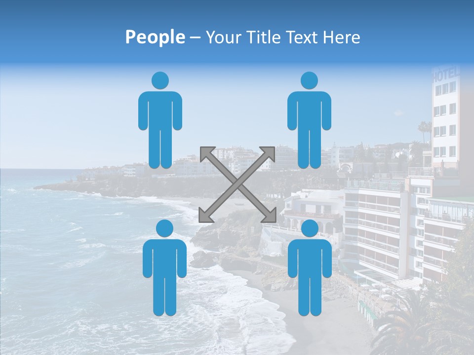 Place Coastline Sea PowerPoint Template