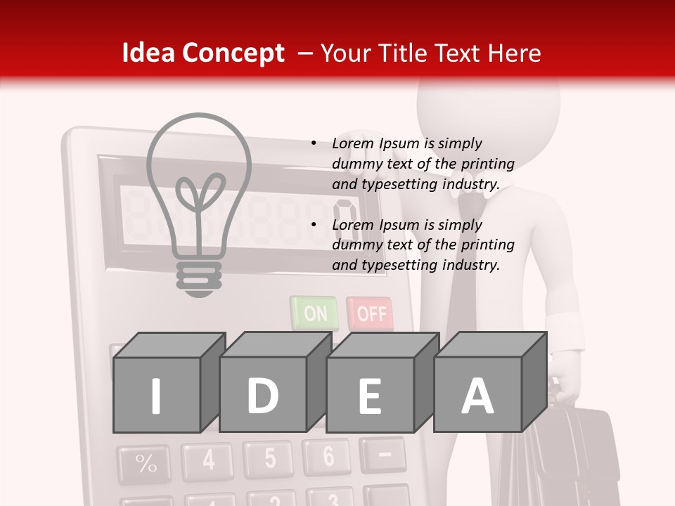 Button Technology Job PowerPoint Template