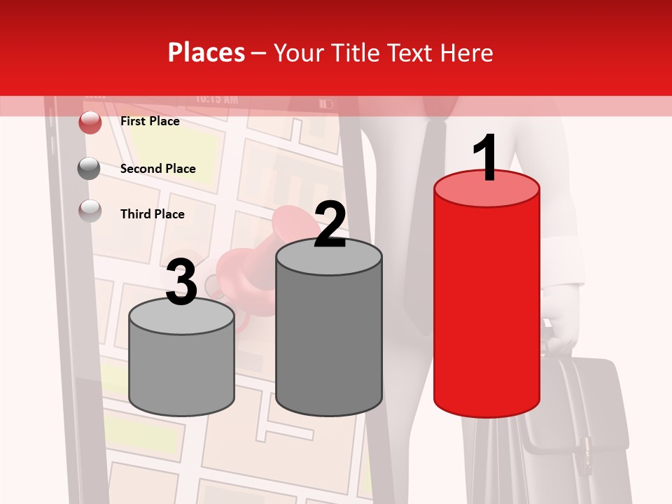 Grey Travel Character PowerPoint Template