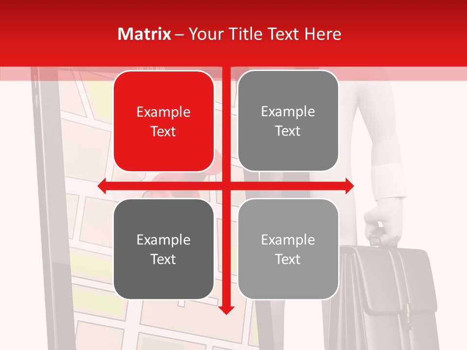 Grey Travel Character PowerPoint Template