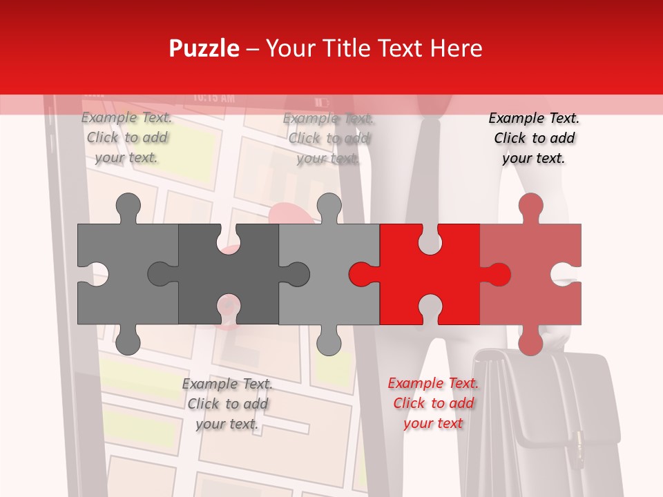 Grey Travel Character PowerPoint Template