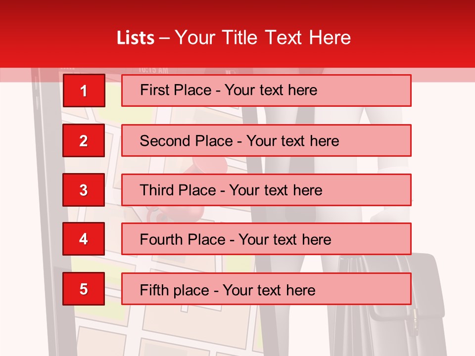 Grey Travel Character PowerPoint Template