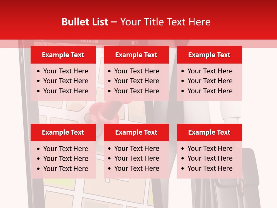 Grey Travel Character PowerPoint Template