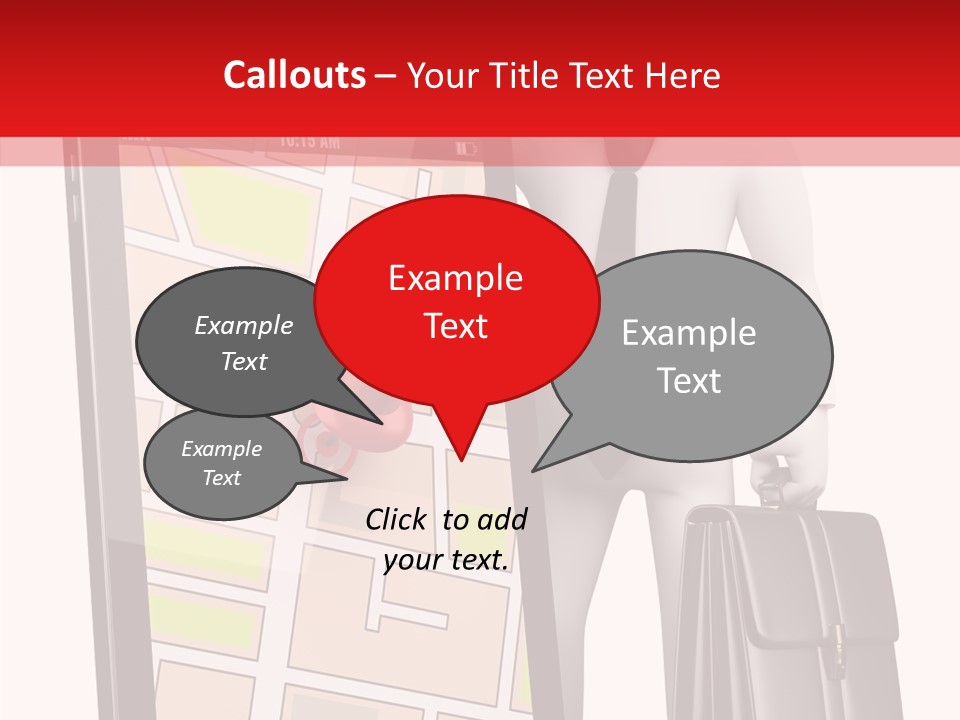 Grey Travel Character PowerPoint Template