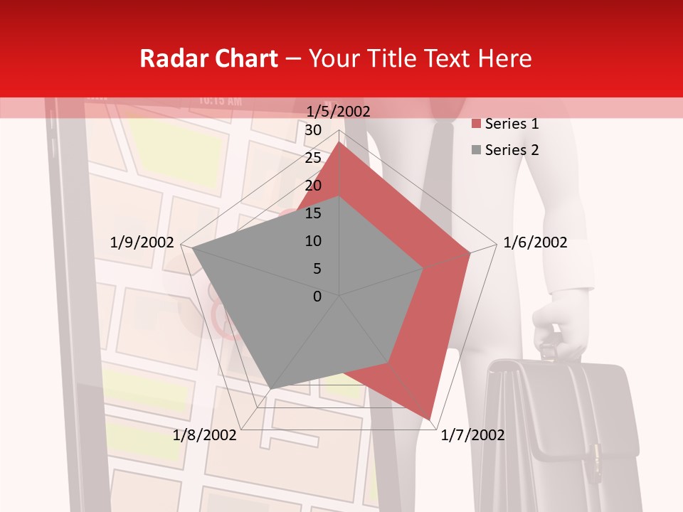 Grey Travel Character PowerPoint Template