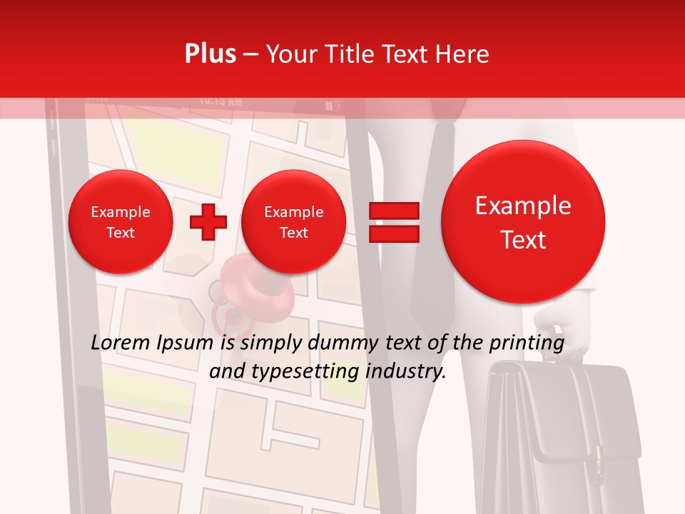 Grey Travel Character PowerPoint Template