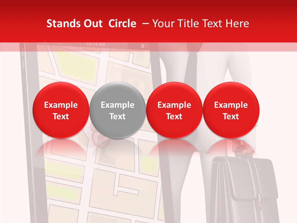 Grey Travel Character PowerPoint Template