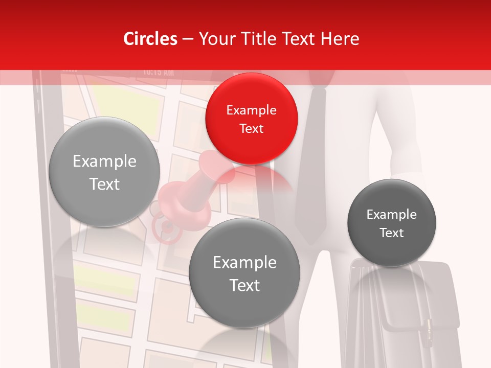 Grey Travel Character PowerPoint Template