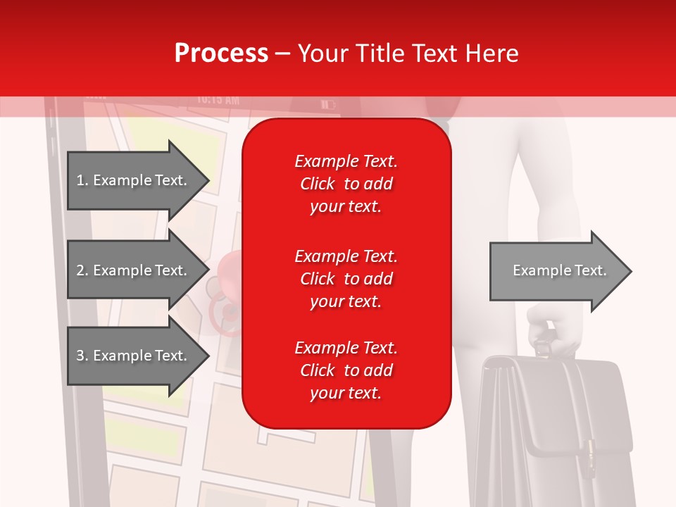 Grey Travel Character PowerPoint Template