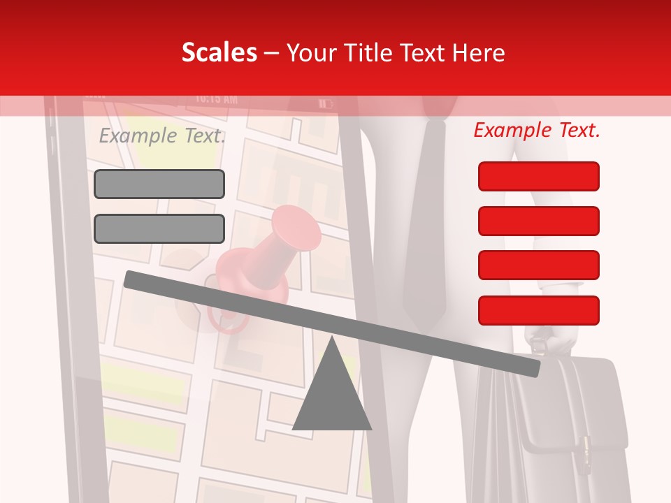 Grey Travel Character PowerPoint Template