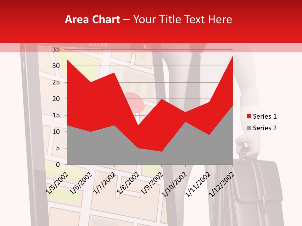 Grey Travel Character PowerPoint Template