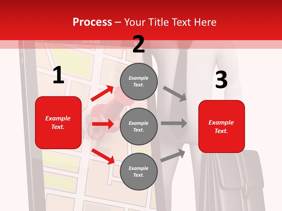 Grey Travel Character PowerPoint Template