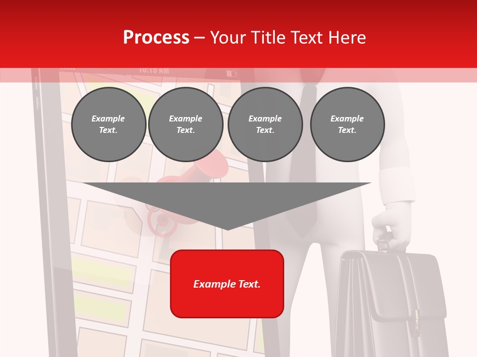 Grey Travel Character PowerPoint Template