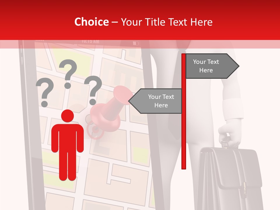 Grey Travel Character PowerPoint Template
