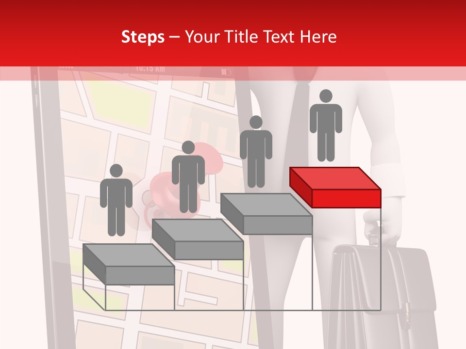 Grey Travel Character PowerPoint Template