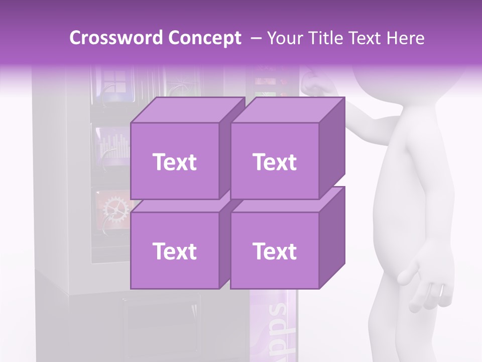 Social Concept Man PowerPoint Template