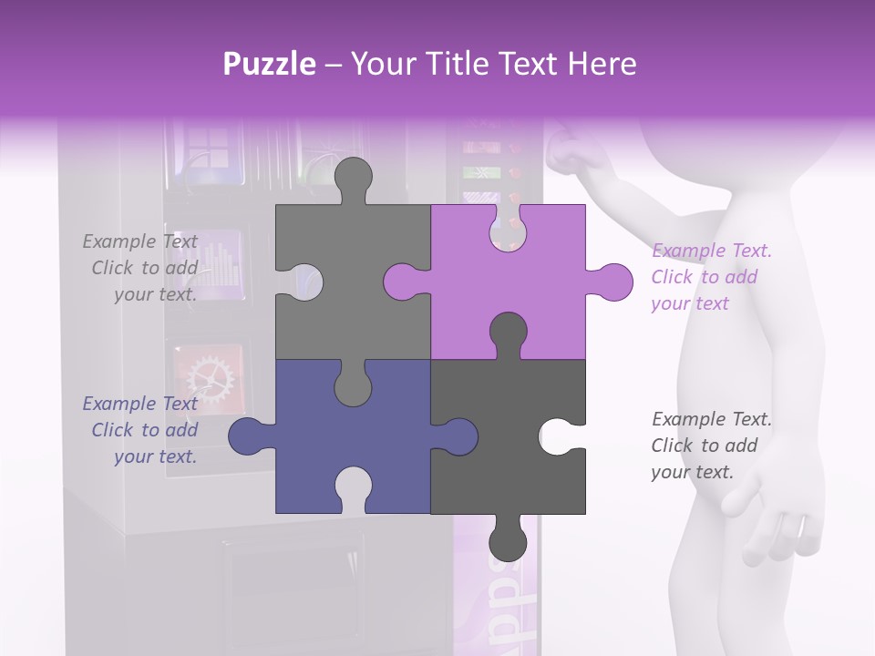 Social Concept Man PowerPoint Template