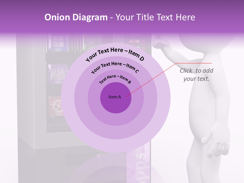 Social Concept Man PowerPoint Template