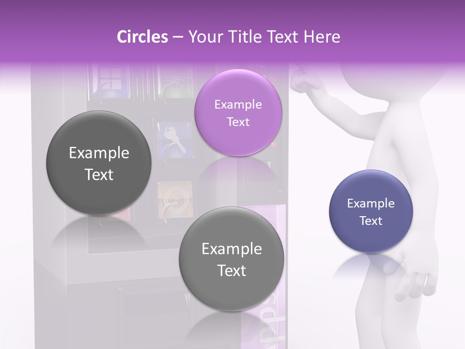 Social Concept Man PowerPoint Template