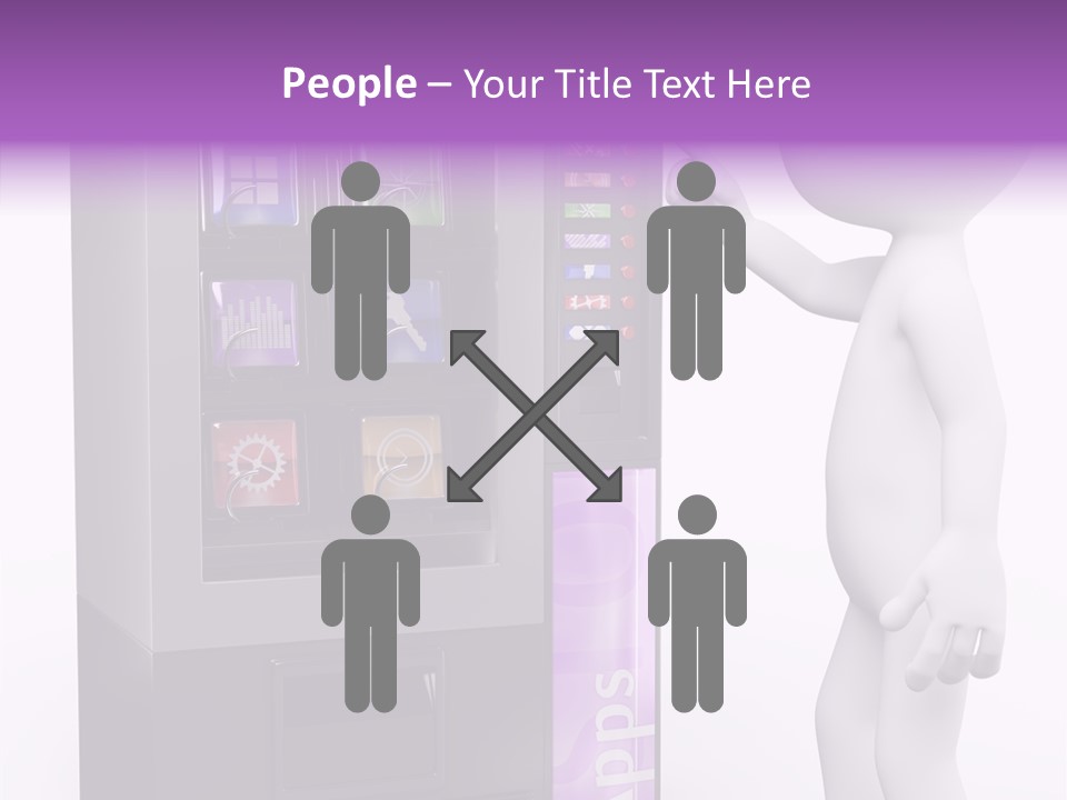 Social Concept Man PowerPoint Template