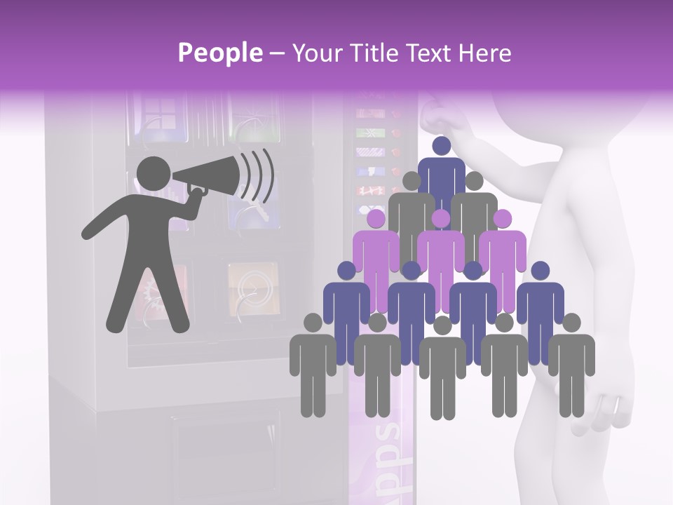 Social Concept Man PowerPoint Template