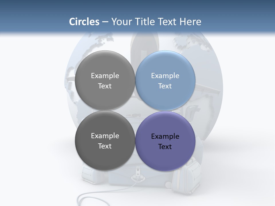 Flight Luggage Briefcase PowerPoint Template