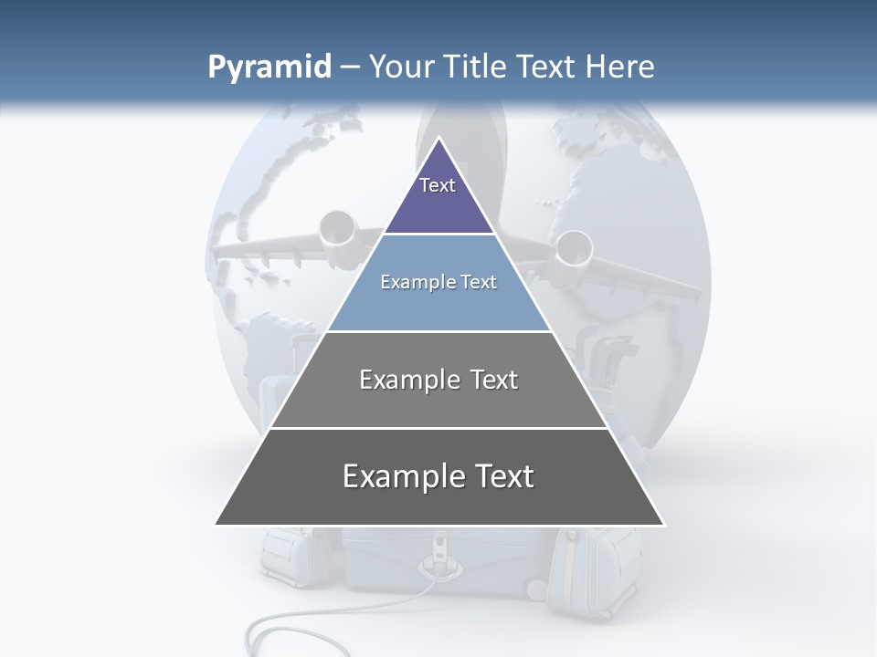 Flight Luggage Briefcase PowerPoint Template
