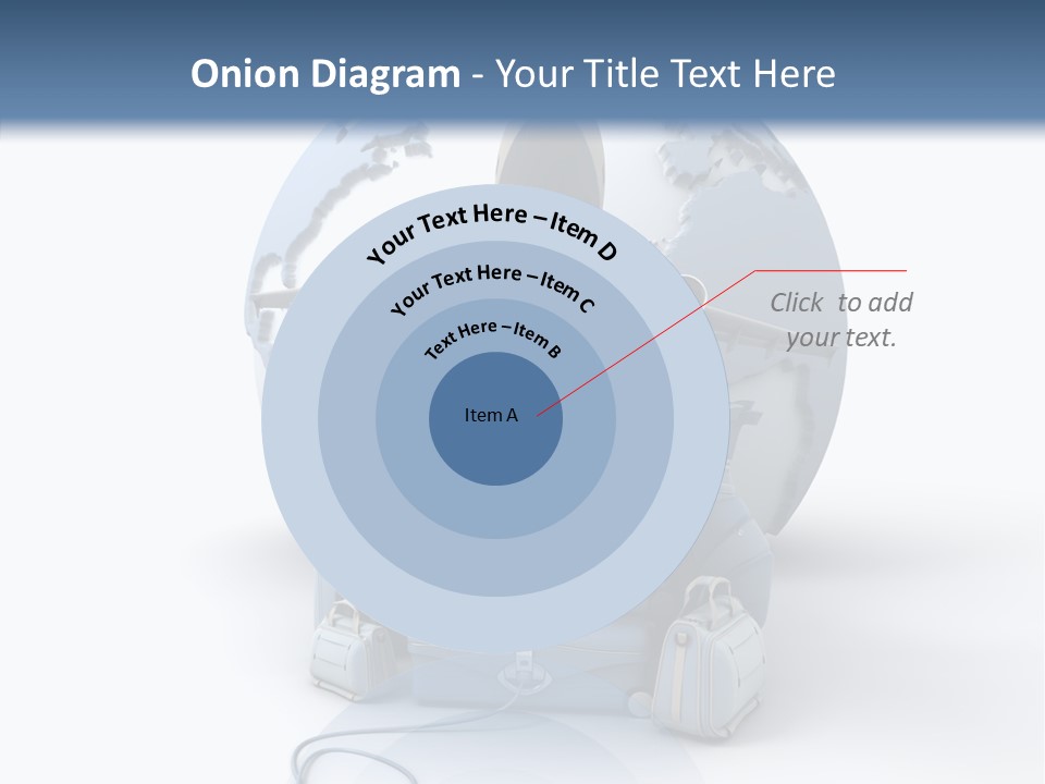 Flight Luggage Briefcase PowerPoint Template