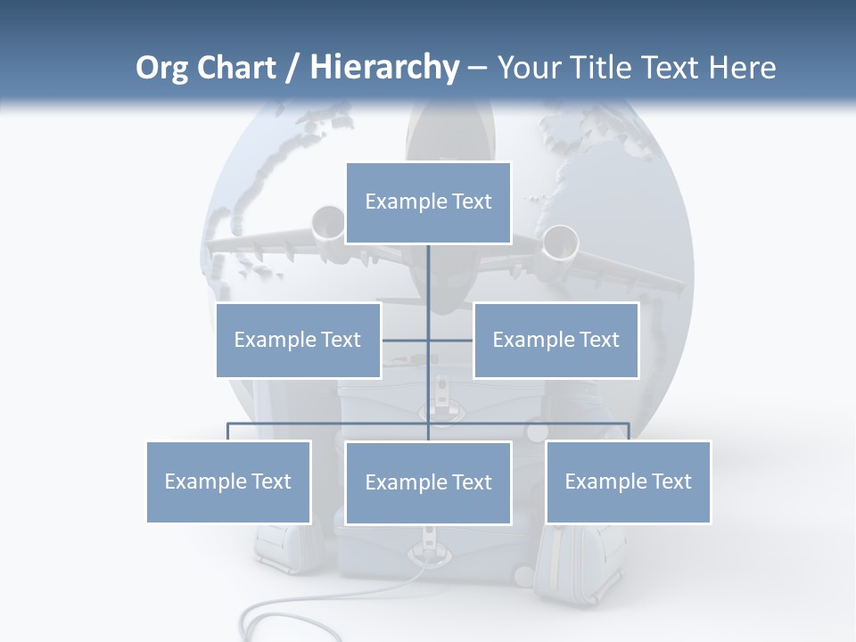 Flight Luggage Briefcase PowerPoint Template