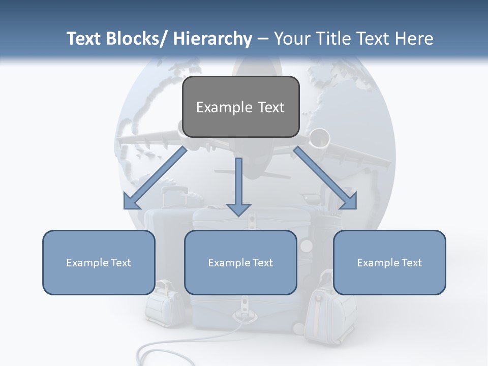 Flight Luggage Briefcase PowerPoint Template