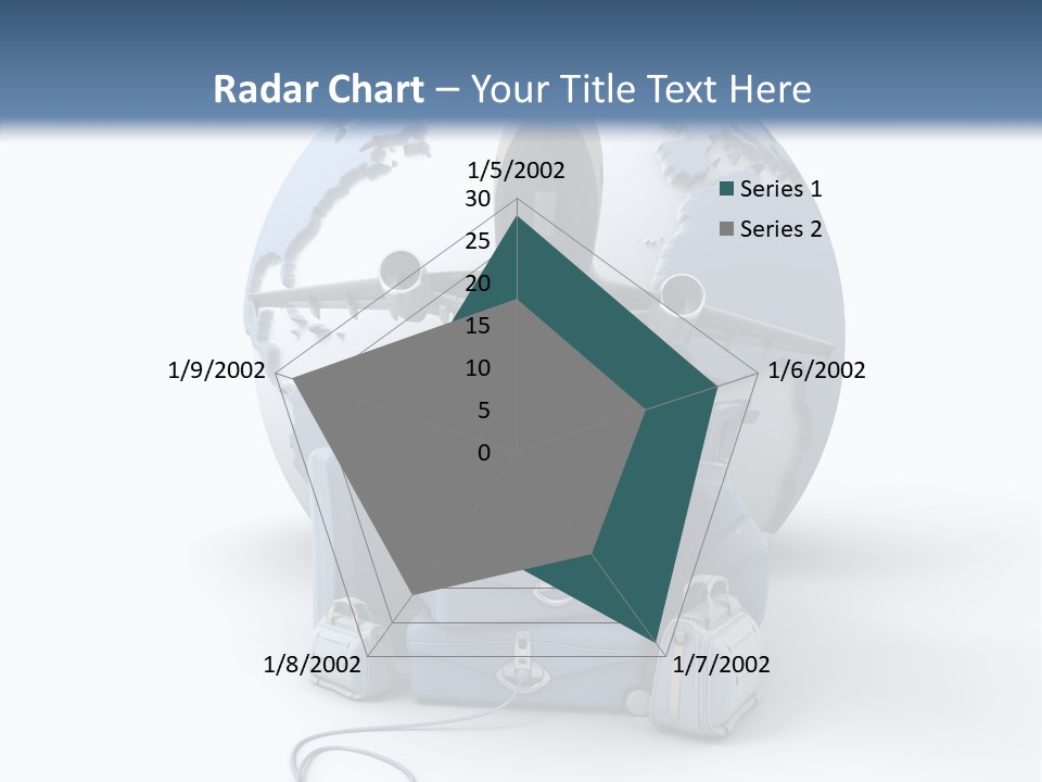 Flight Luggage Briefcase PowerPoint Template