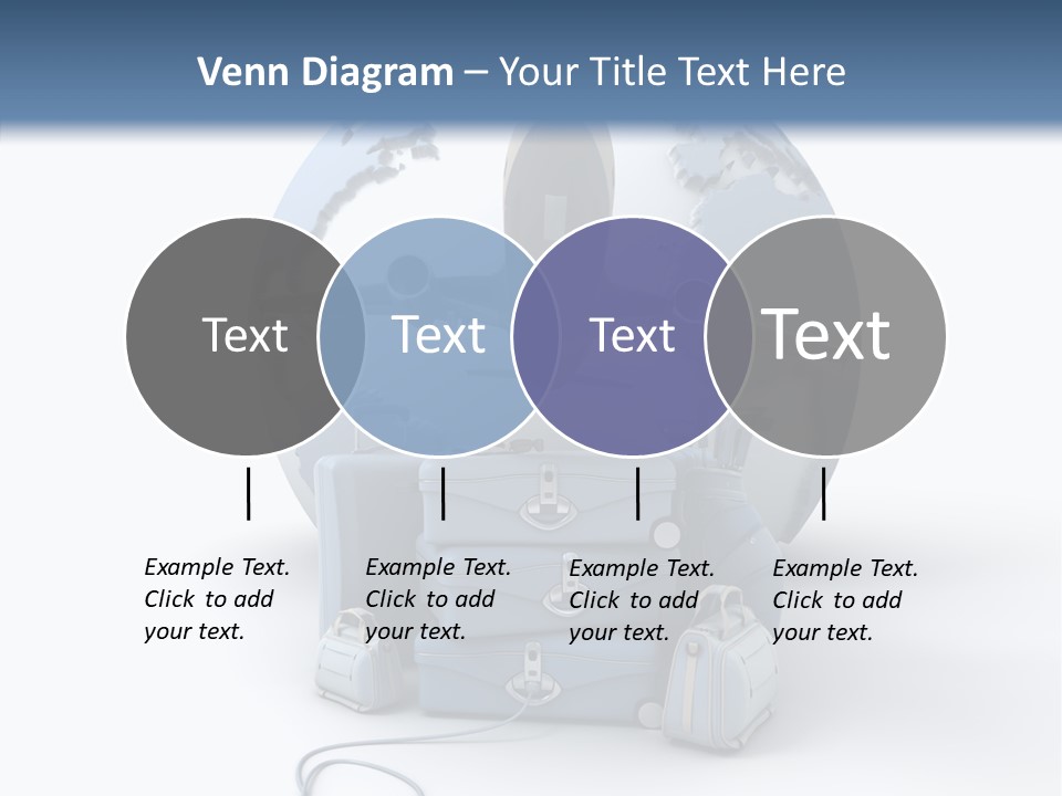 Flight Luggage Briefcase PowerPoint Template