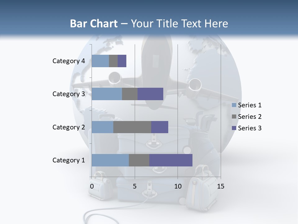Flight Luggage Briefcase PowerPoint Template