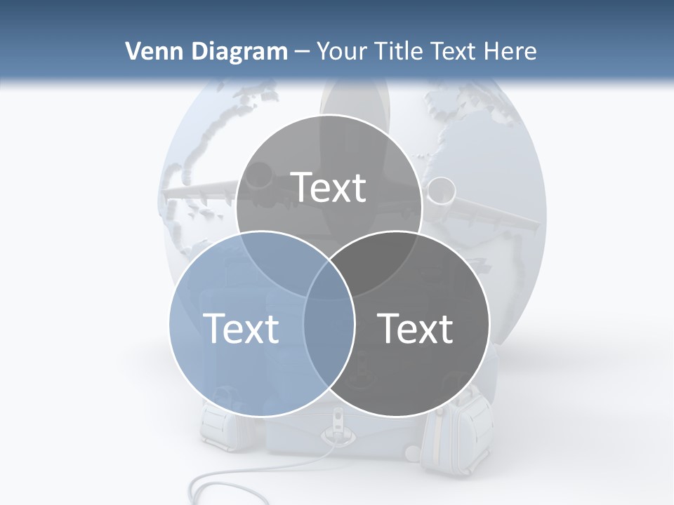 Flight Luggage Briefcase PowerPoint Template