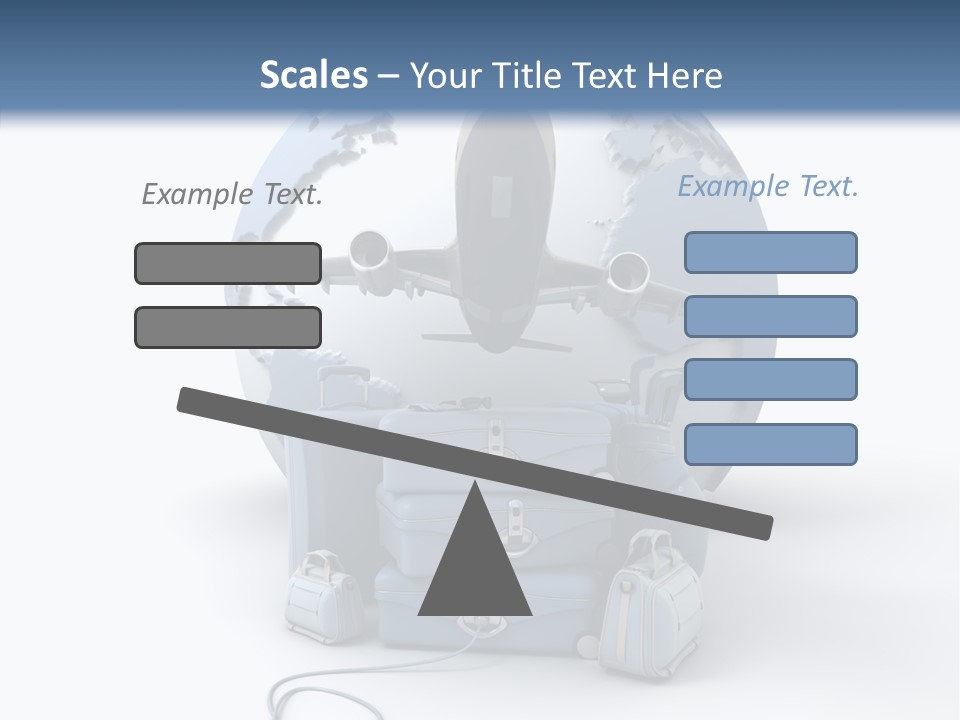 Flight Luggage Briefcase PowerPoint Template