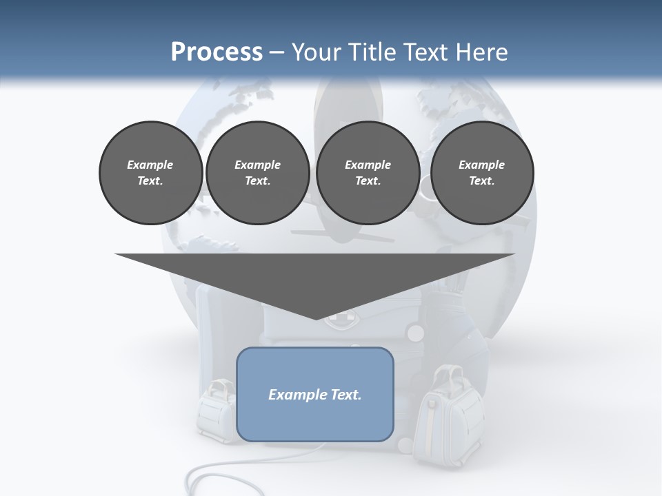 Flight Luggage Briefcase PowerPoint Template