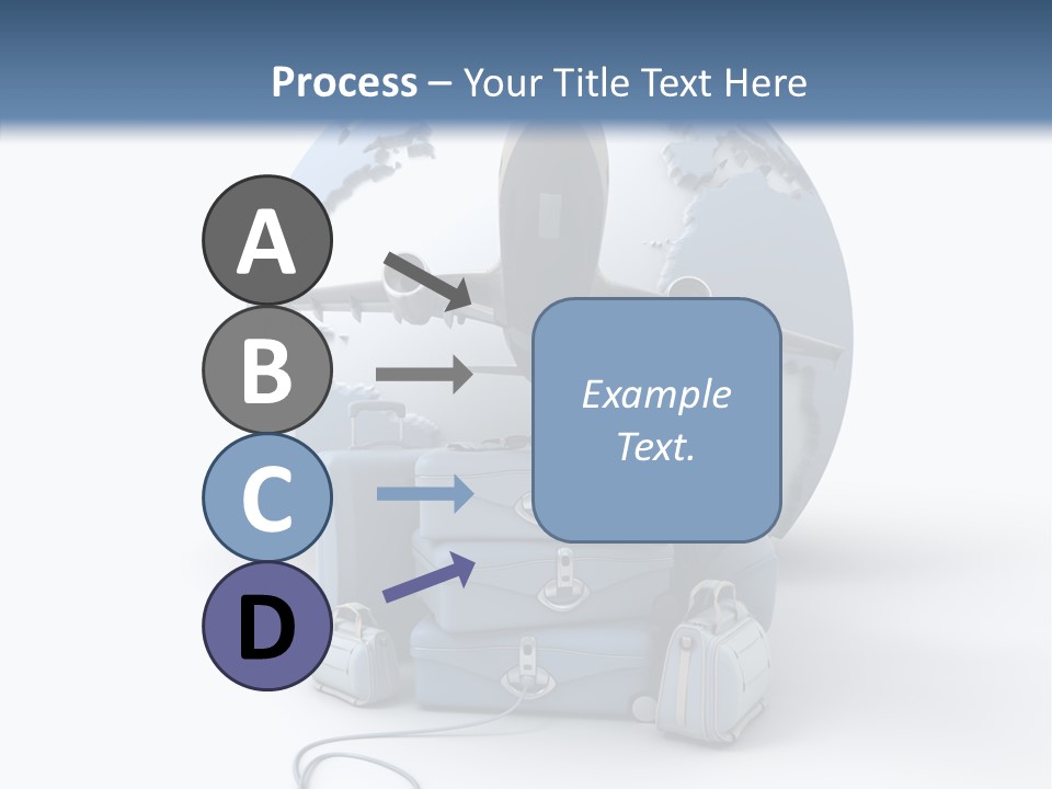 Flight Luggage Briefcase PowerPoint Template