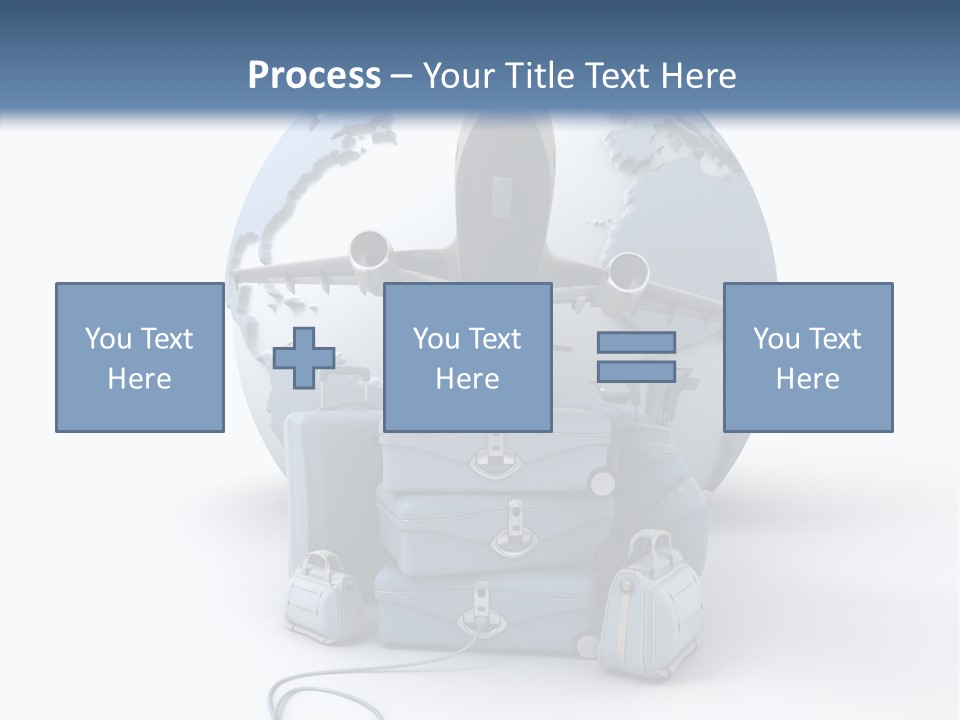 Flight Luggage Briefcase PowerPoint Template