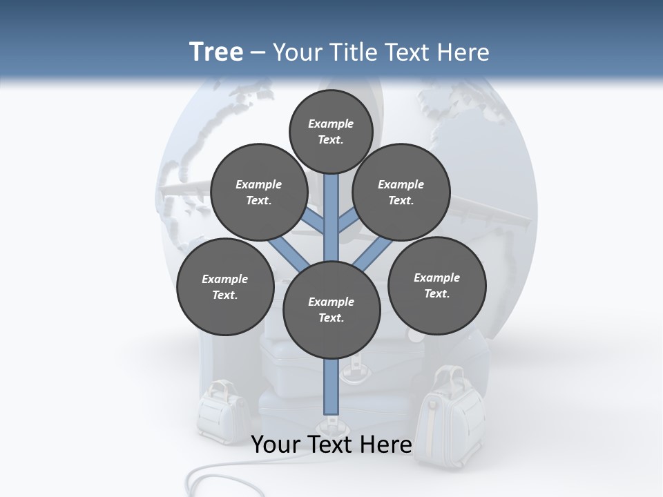 Flight Luggage Briefcase PowerPoint Template