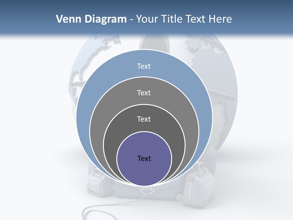 Flight Luggage Briefcase PowerPoint Template