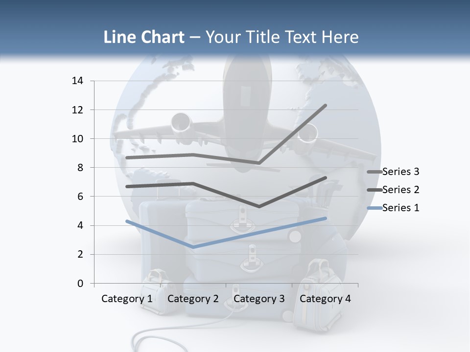 Flight Luggage Briefcase PowerPoint Template