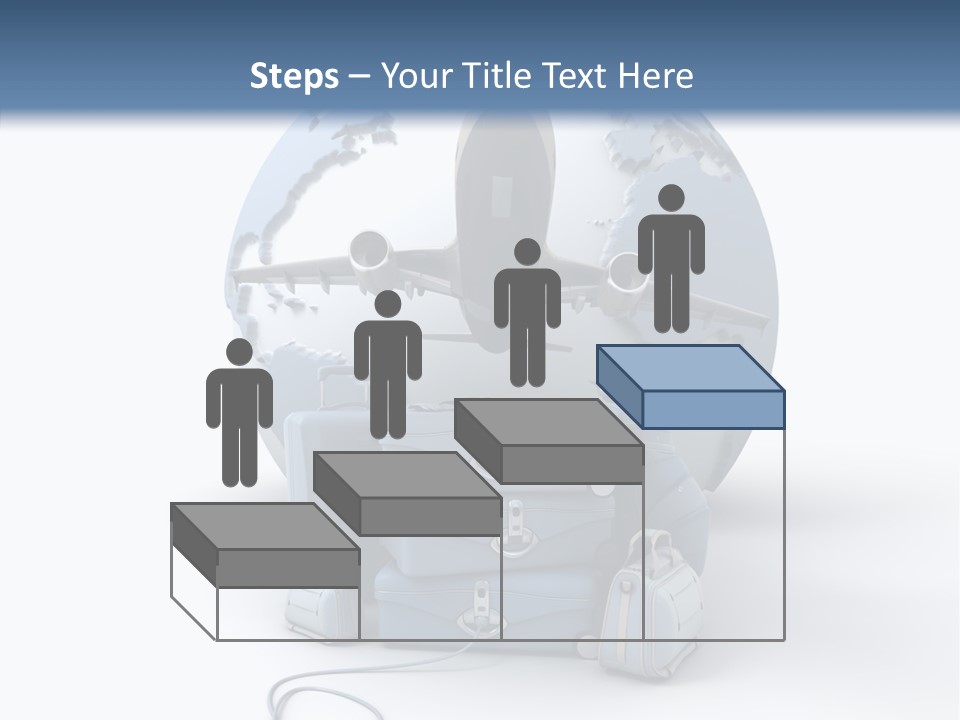 Flight Luggage Briefcase PowerPoint Template