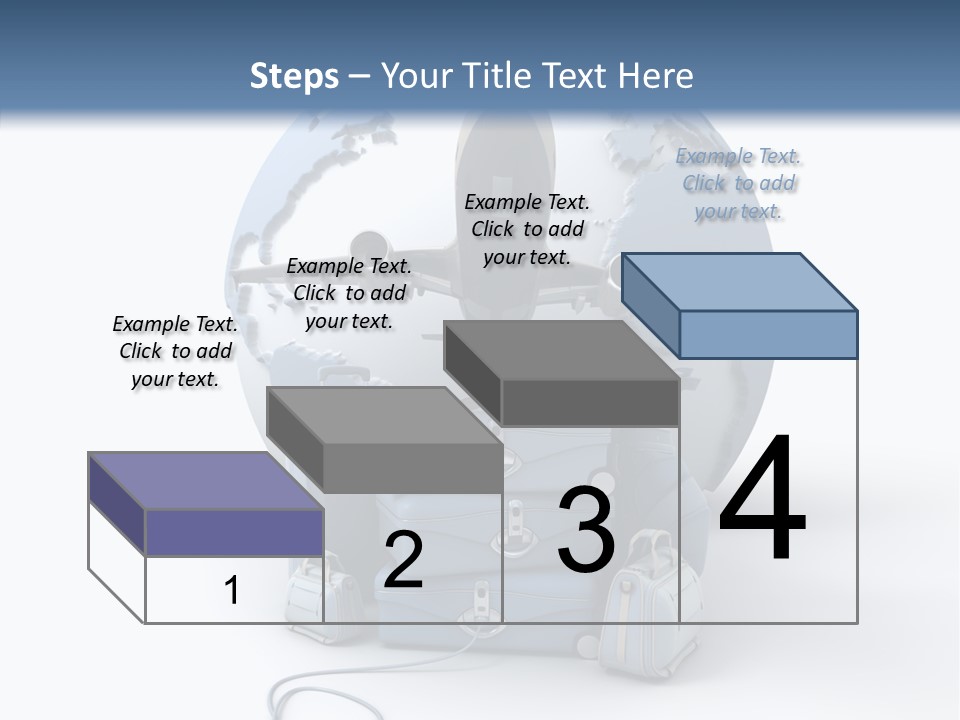 Flight Luggage Briefcase PowerPoint Template