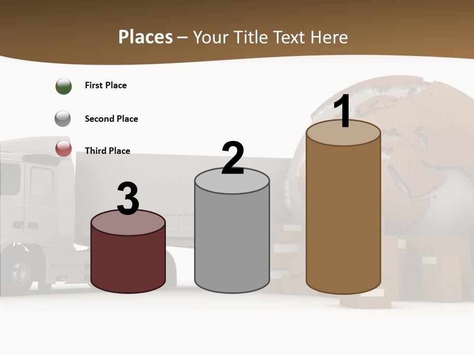 Pile Express Courier PowerPoint Template