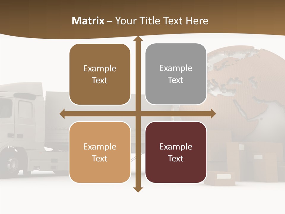 Pile Express Courier PowerPoint Template